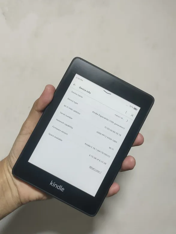 Sold second hand Kindle Paperwhite 10th Gen Good Condition Black on Resellpur