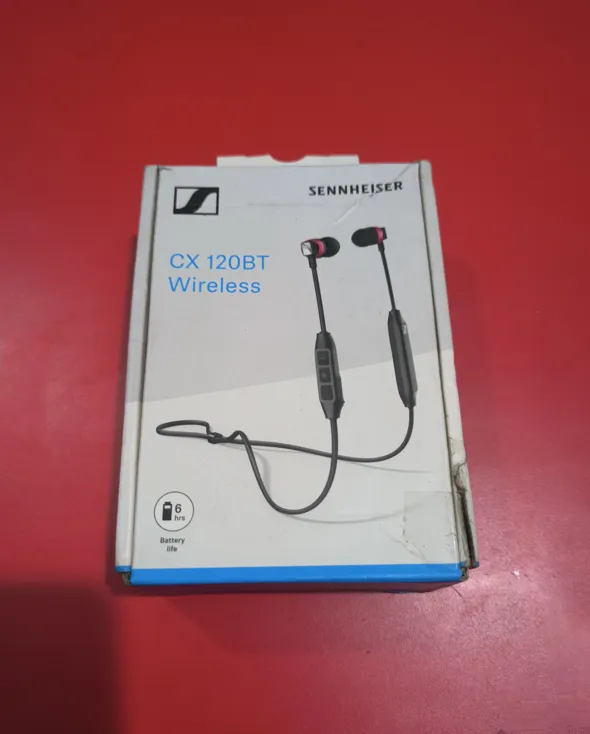 Buy used Sennheiser CX 120BT Brand New Wireless Bluetooth Neckband Headphone Black online on Resellpur