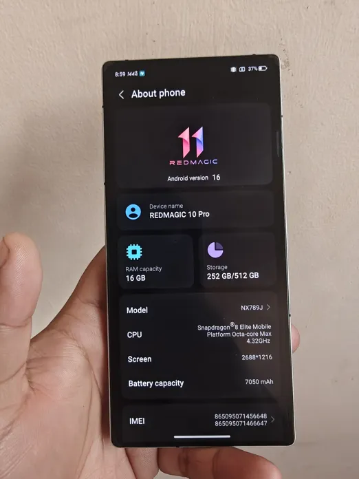 Buy used Redmagic 10 Pro Good Condition Smartphone Silver 16GB RAM 512GB Storage High Performance Gaming online on Resellpur