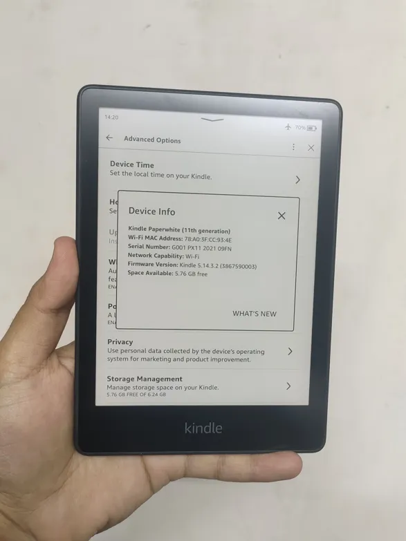 Sold second hand Kindle Paperwhite 11th Gen Very Good Condition Black on Resellpur